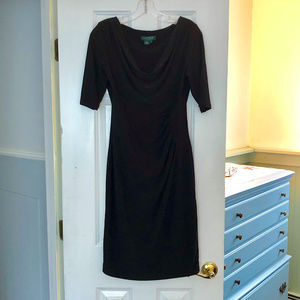 $$ ⬇️‼️Lauren by Ralph Lauren black jersey dress